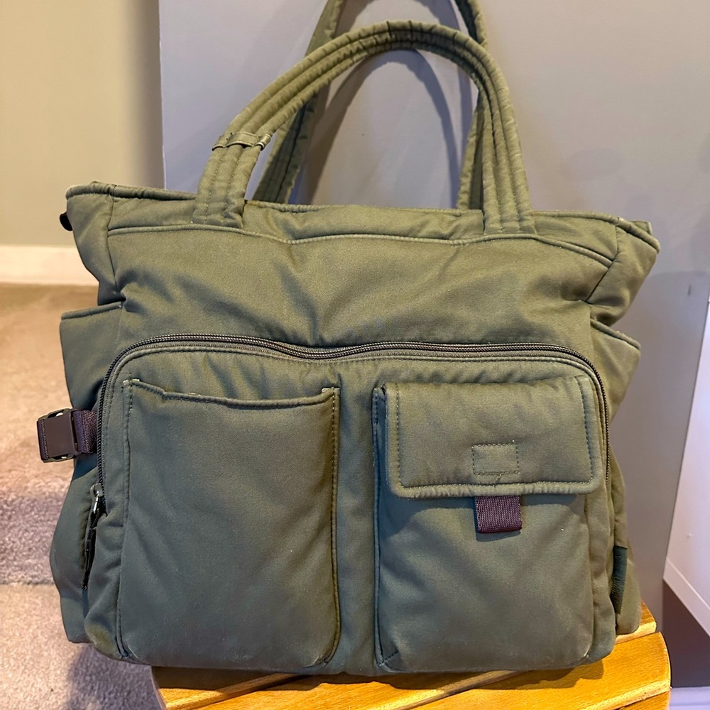 Vera Bradley Utility Olive Green Tote Bag